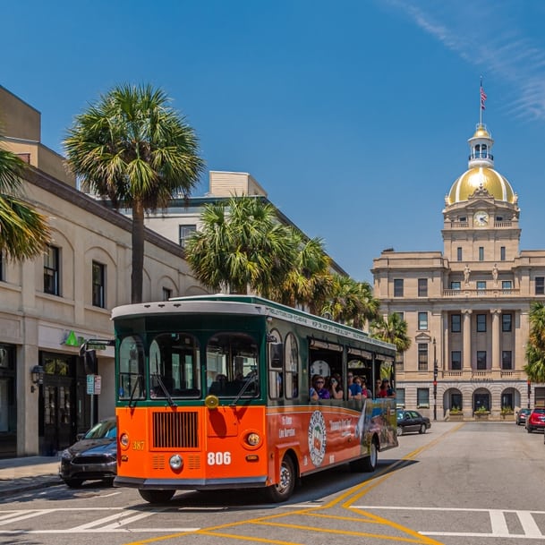 savannah hop on hop off trolley